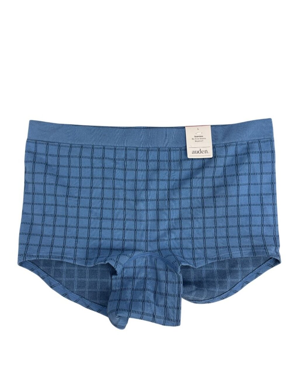 Auden Seamless Blue Boyshort Underwear Womens Large No Side Seams